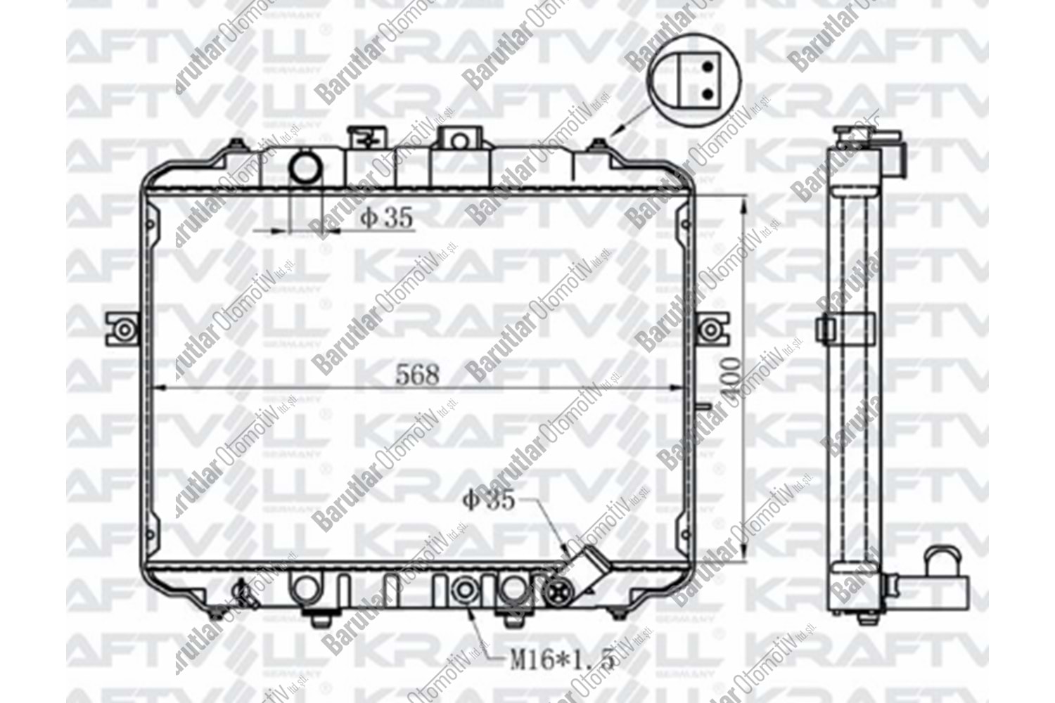 SU RADYATÖRÜ H100 97-05 MİNİBÜS / L300 97-08 MİNİBÜS