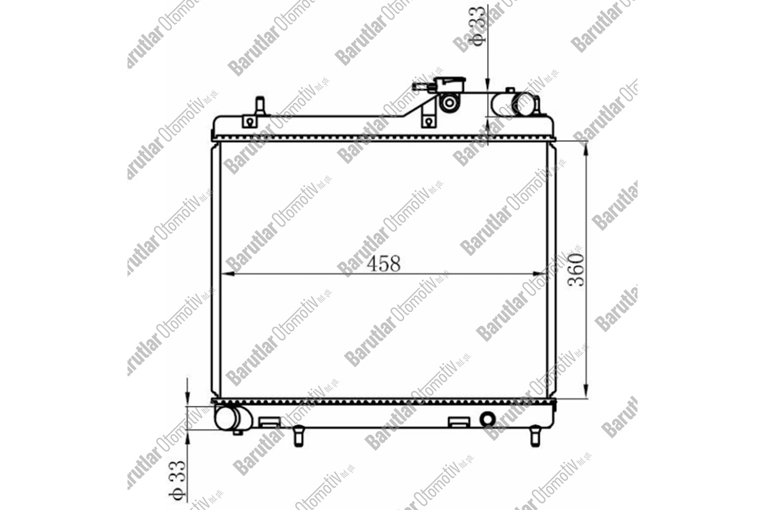 SU RADYATÖRÜ ACCENT ADMİRA 03-05 1.5 3 SİLİNDİR (MANUEL VİTES)