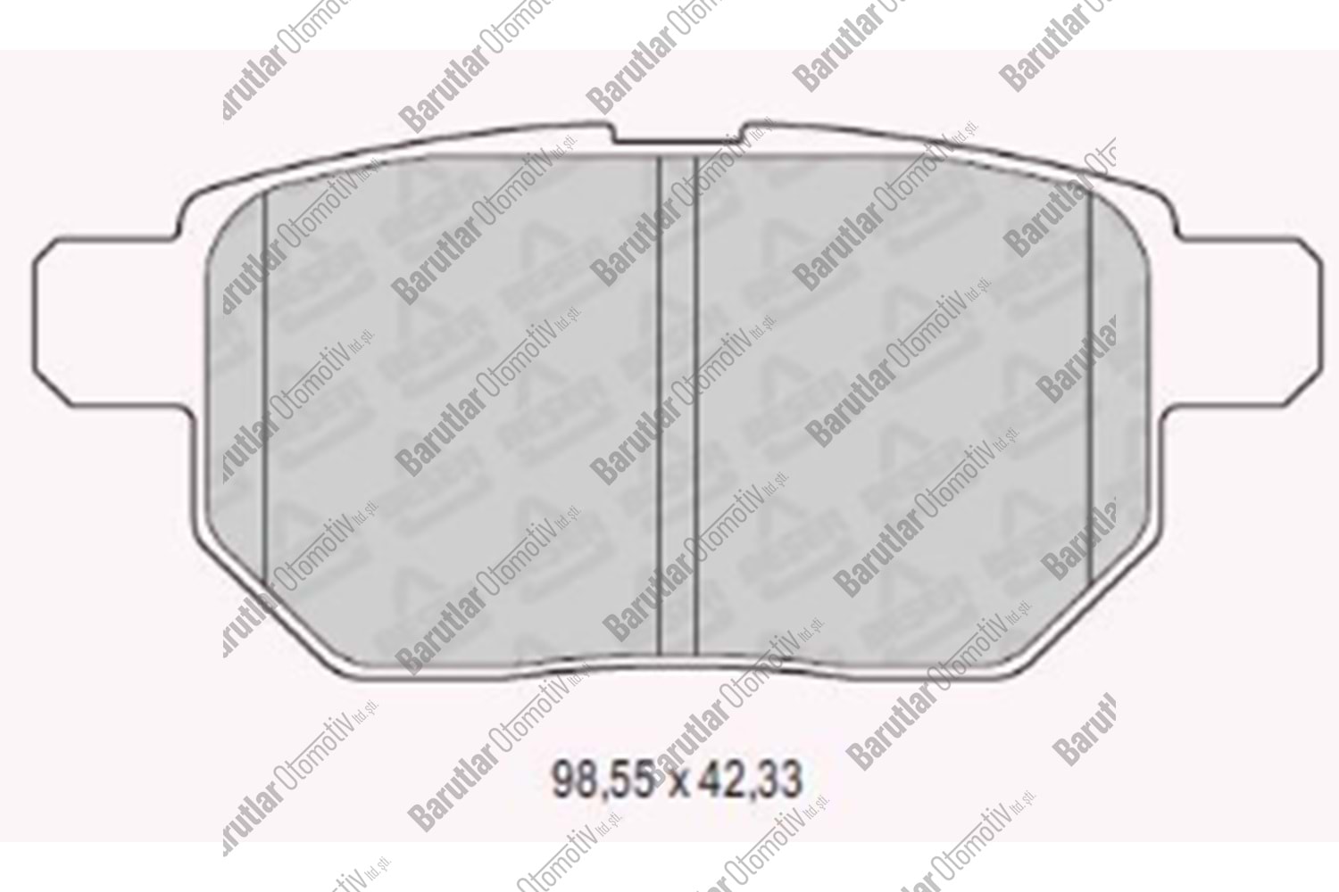 ARKA BALATA FREN (TOYOTA COROLLA 07-12)