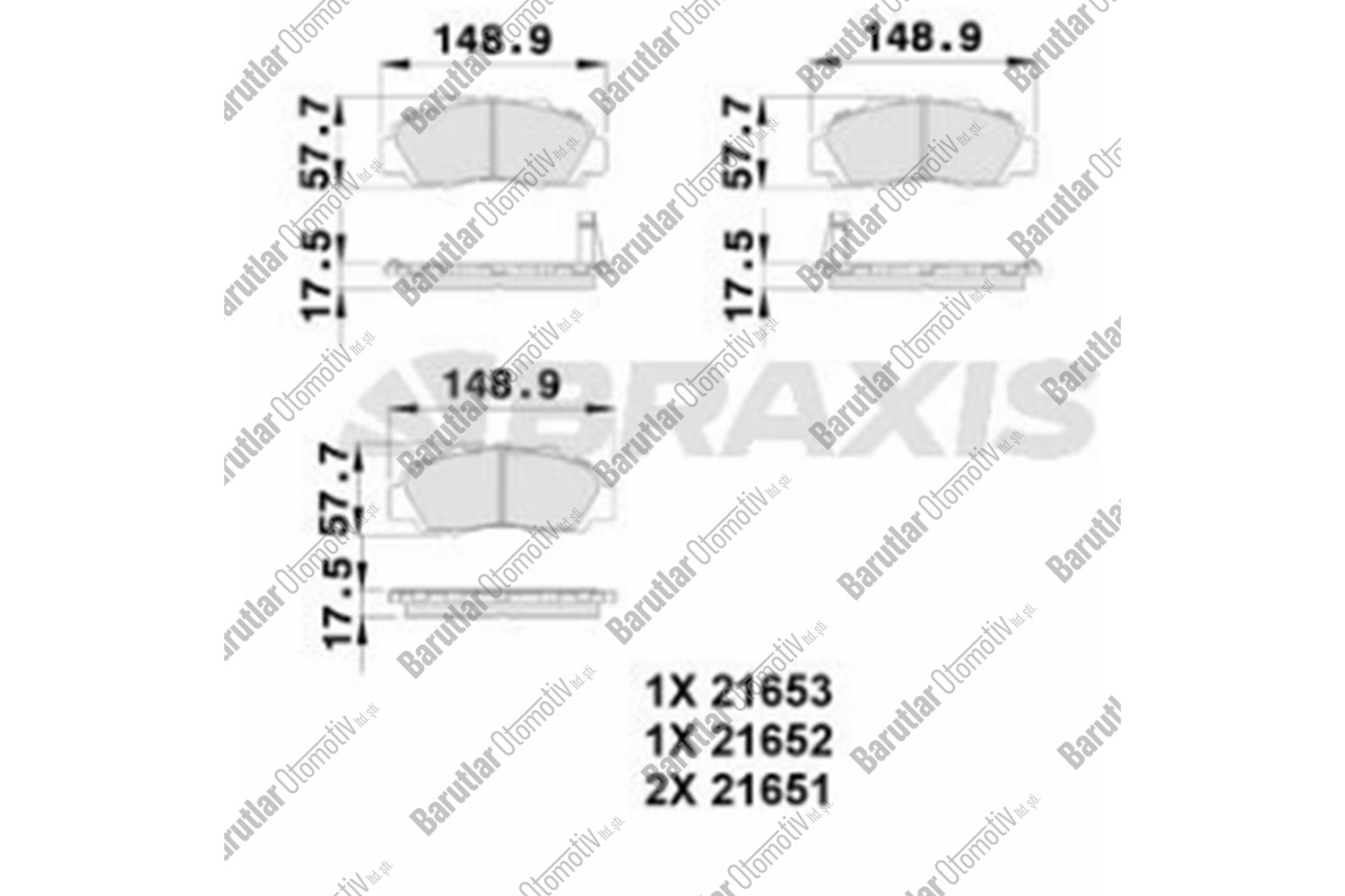 ÖN BALATA FREN HONDA ACCORD 98-02 CRV 97-01 HRV 99
