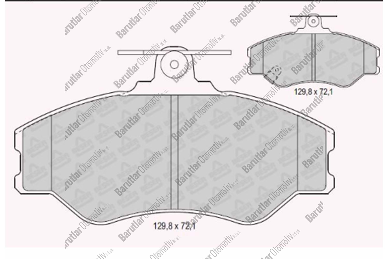 ÖN FREN BALATASI H100 MIN H100 KMY 94-03
