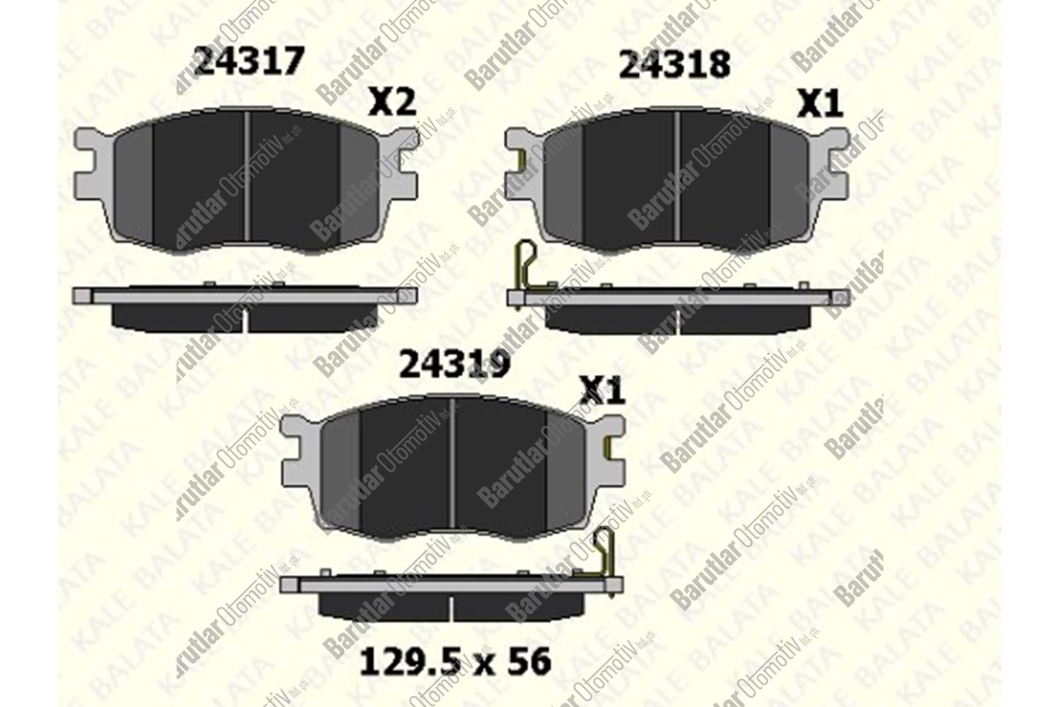 ÖN FREN BALATA ACCENT ERA 06-12 / RİO 06-12 / İ20 08-14