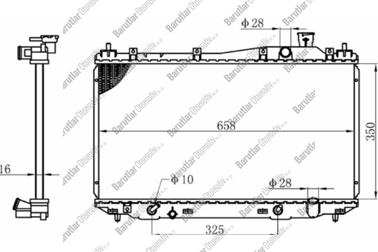 SU RADYATÖRÜ CİVİC 1.4 01-06 OTOMATİK ŞANZIMAN