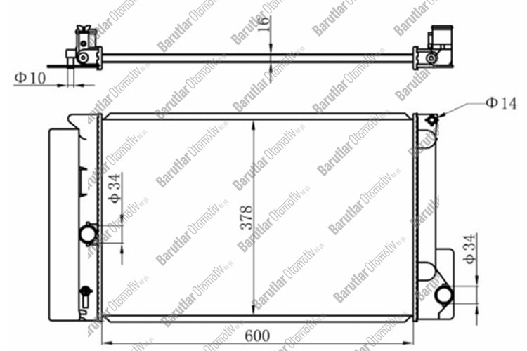 SU RADYATÖRÜ AURİS COROLLA 1.33 12- (AC+)