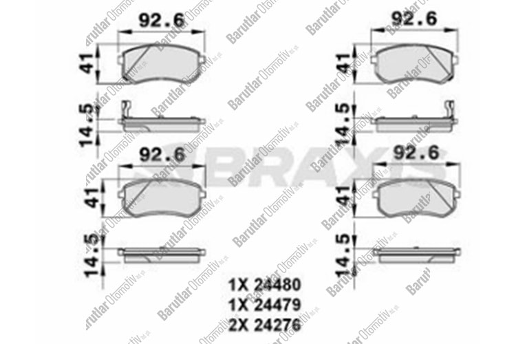ARKA BALATA İ10 08-12 / PİCANTO 04-10