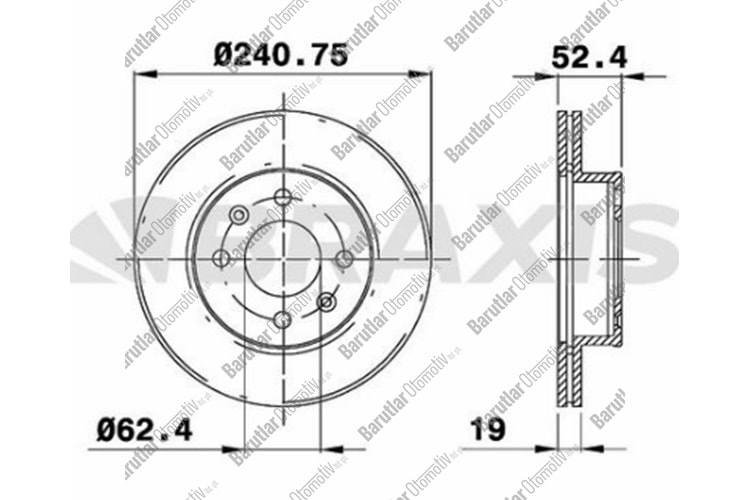 FREN DİSKİ ÖN GETZ 03-11 DIZEL
