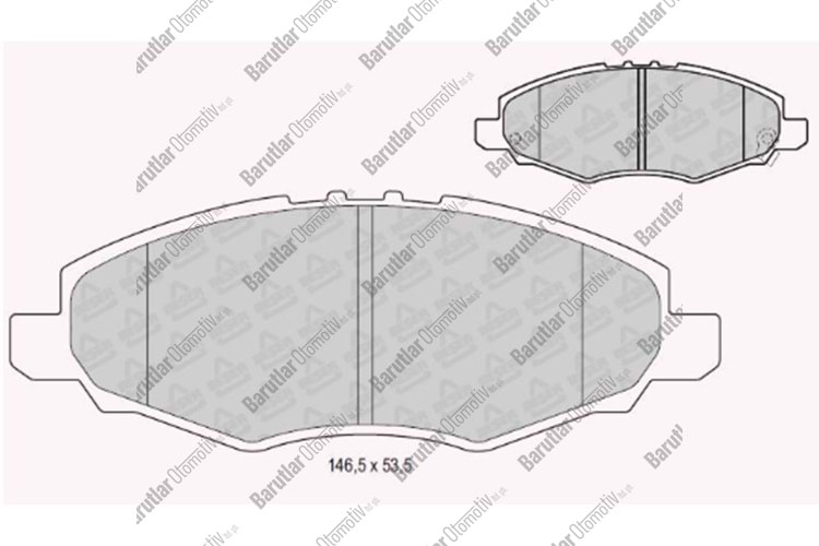 ÖN BALATA FREN (TOYOTA HILUX-VIGO 05-08)