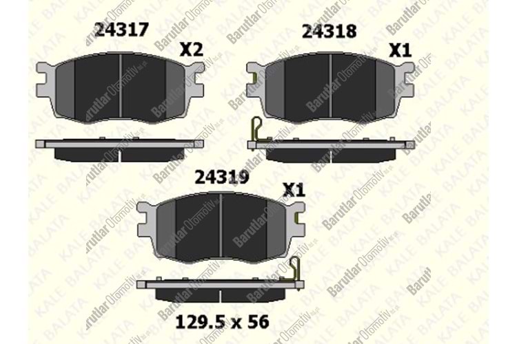 ÖN FREN BALATA ACCENT ERA 06-12 / RİO 06-12 / İ20 08-14