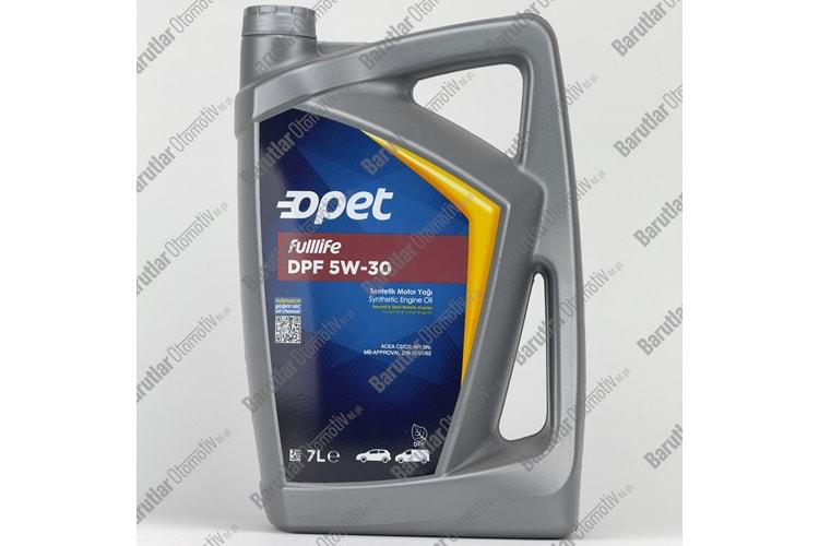 OPET FULLFİLE DPF 5W30 7LT MOTOR YAĞI