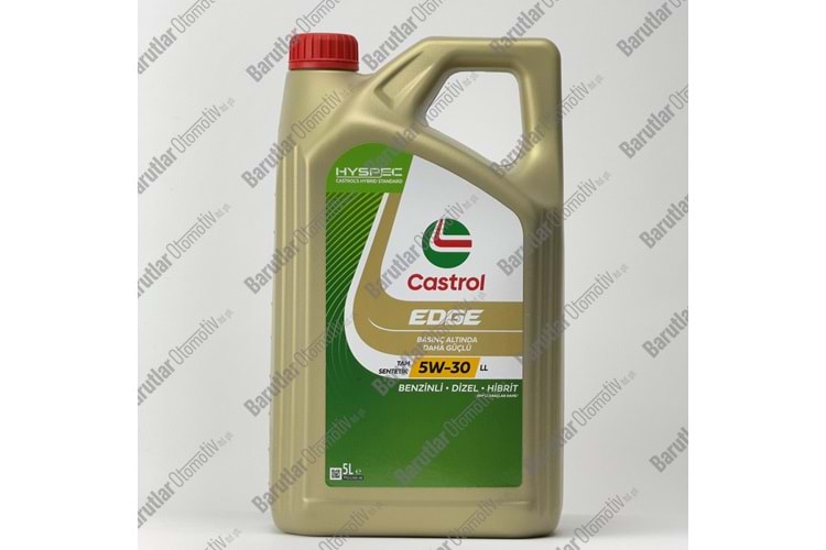 CASTROL EDGE TAM SENTETİK 5W30 5LT MOTOR YAĞI
